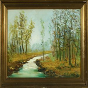 Edge Of A Wood With Abrook