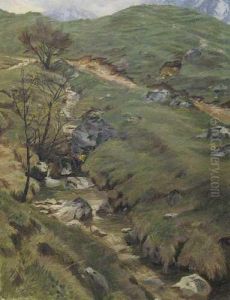Bachlandschaft by Ernst Albert Fischer-Corlin