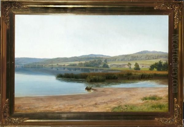 A Calm Day By A Lake In Jutland, Denmark - view 1