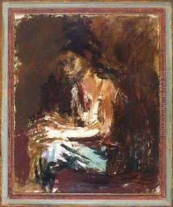 Sitzende by Heinrich Fischer