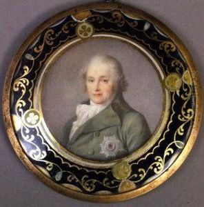 A Portrait Miniature Of A Gentleman by Johann George Paul Fischer