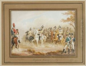 Prufsian Heavy Cavalry by Johann George Paul Fischer