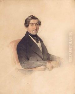 Herrenportrat by Leopold Fischer