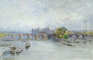 Paris, Blick Auf Die Seine by Ludwig Hans Fischer