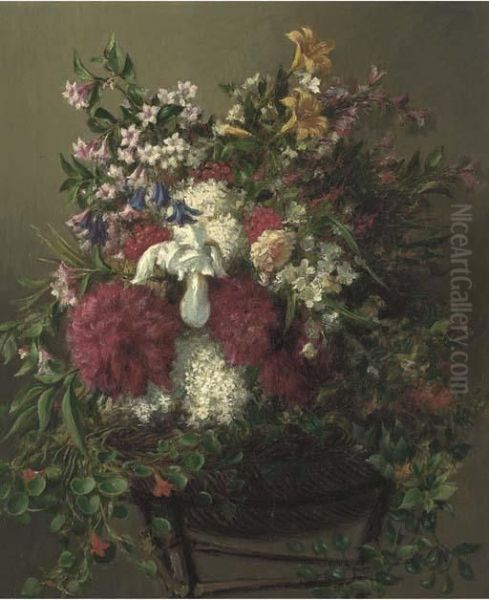 Summer Flowers In A Basket - view 1