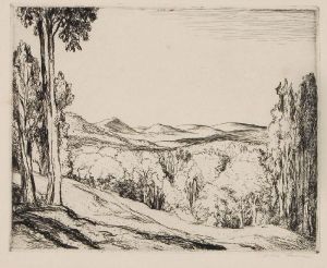 Gebirgslandschaft. 1st Half 20th Cent by Otto Fischer
