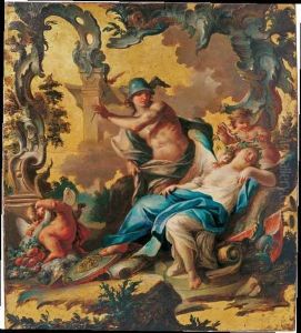 Mercurio E Psiche by Fedele Fischetti