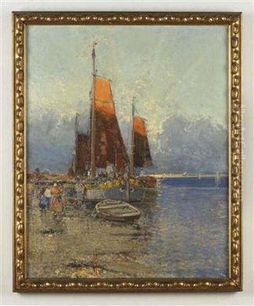 Fischerboote Im Hafen - view 1