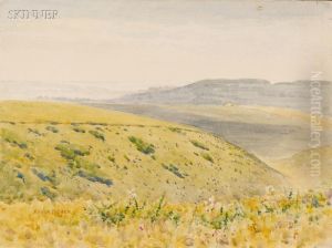 Arundel Castle From The Downs by Alfred Hugh Fisher