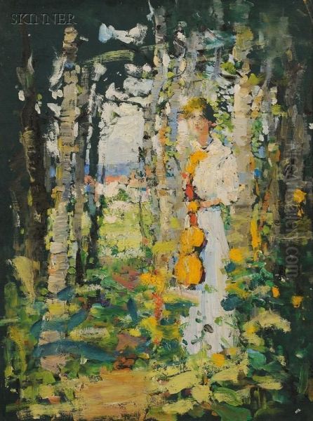 Woman In The Forest - view 1