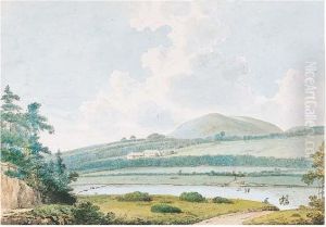 The Minto Hills From Teviot Valley, Scotland; Rubers Law From The Wells, Scotland by George Bulteel Fisher