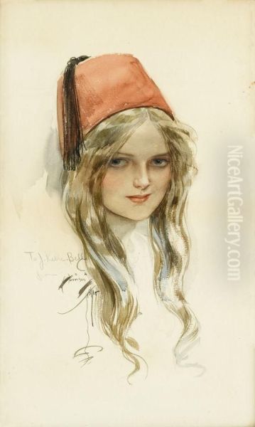 Girl With Fez - view 1