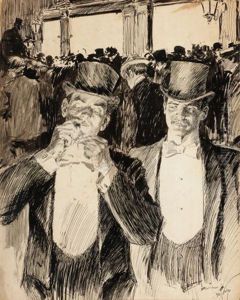 Gentlemen In Top Hats - view 1
