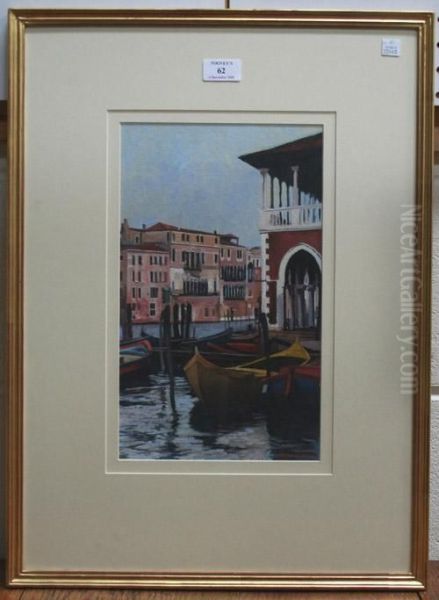 Workboats At Rest; The Vegetable Market From The Rialto - view 1