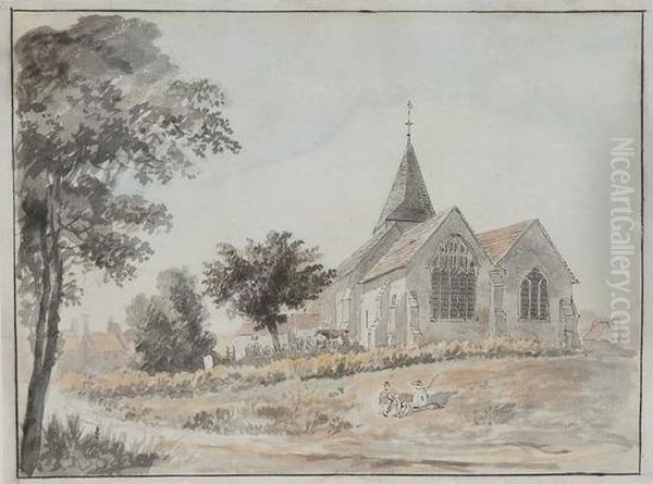 Landscape With Church And Figures - view 1