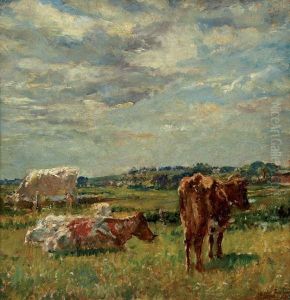 Vaches Aux Paturages by William Mark Fisher