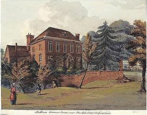 A Folio Of Watercolours Of Views In Bedfordshire by Thomas Fisher