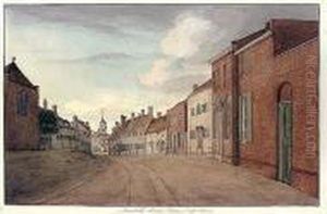A Folio Of Watercolours Of Views Of Ampthill, Bedfordshire by Thomas Fisher
