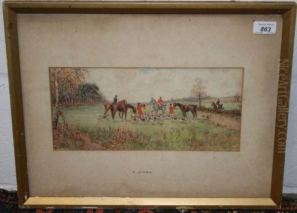 Hunting Scene With Hounds And Fox - view 1