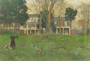 A Hunting Party On A Country Estate by Frank Livingston Fithian