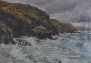 Rocky Cornish Coastal Scene