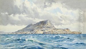 View Of Gibraltar by Frederick R. Fitzgerald