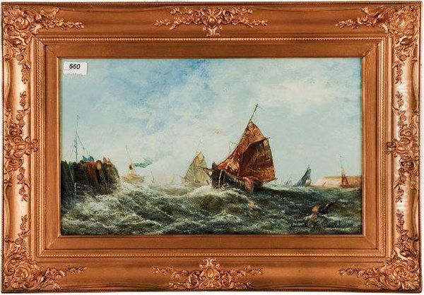 'shipping In Rough Seas - Off Calais - view 1