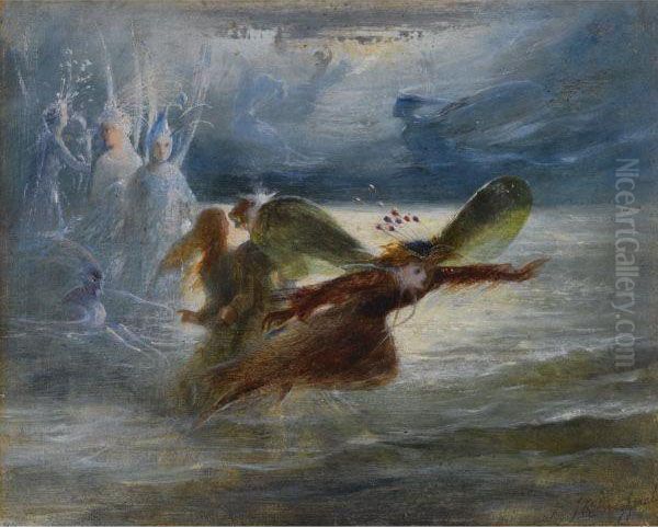Sea-sprites In Flight - view 1