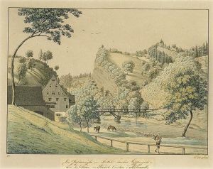 "die Papiermuhle Im Kobel, Kanton Appenzell." Kubel, Gemeinde Stein Ar. "die Papiermuhle Im Kobel, Kanton Appenzell." Kubel, Gemeinde Stein Ar.