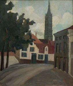 Bruges Place De La Digue by Napoleone G. Fiumi