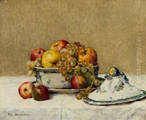 Nature Morte Aux Pommes Et Aux Raisins by Pierre Felix Masseau Fix-Masseau