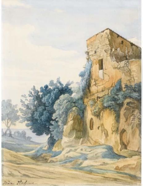 Batiment En Ruines Dans Un Paysage - view 1