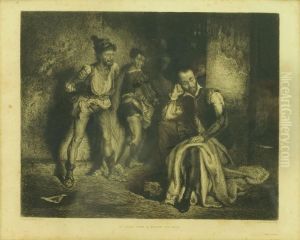 "le Tasse Dans La Prision Des Fous" by Flameng, Leopold