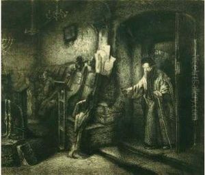 La Synagogue by Flameng, Leopold