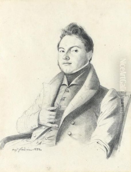 Portrait Of A Seated Man, Half-length, His Right Hand Tucked Into His Waistcoat - view 1