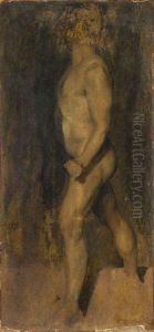 Academie D'homme De Profil by Hippolyte Flandrin