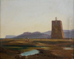 Vue Presumee De Messine by Paul Flandrin