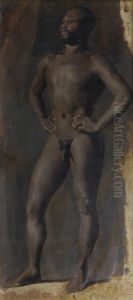 Academie D'homme Noir by Paul Flandrin