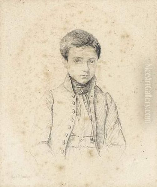 Portrait En Buste D'un Jeune Garcon. - view 1