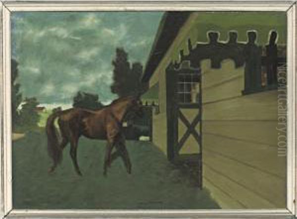 Leading In The Stallion, 1945 - view 1