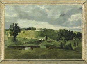 Kentucky (walter Jeffords Mares At The Court Of Man O' War) by Vaughn Flannery