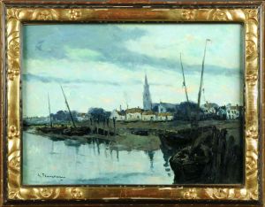 Vue De Village De Boom by Gustave Flasschoen