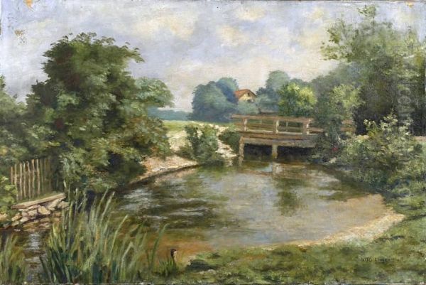 Sommerlich-sonnige Bachlandschaft - view 1