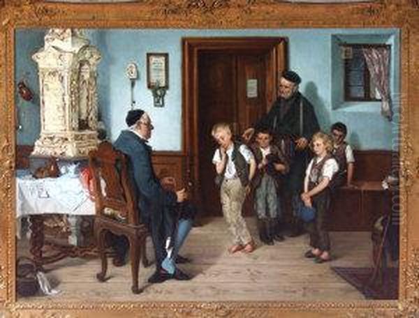 "the Scape Goat" - A German Classroom Interior Scene - view 1