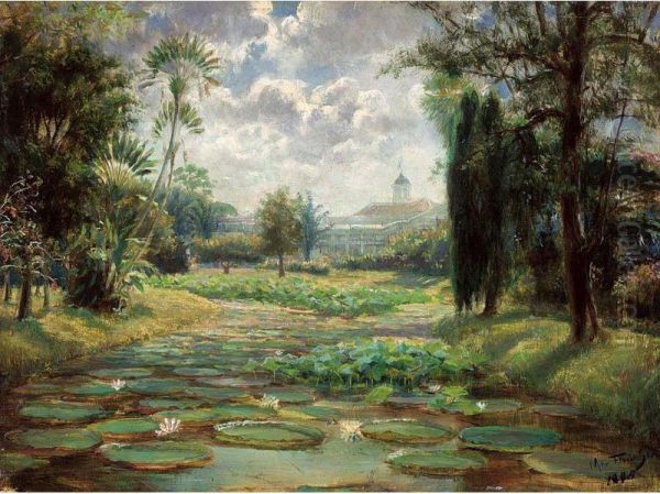 The Bogor Palace, Viewed From The Botanical Garden (kebun Raya) - view 1