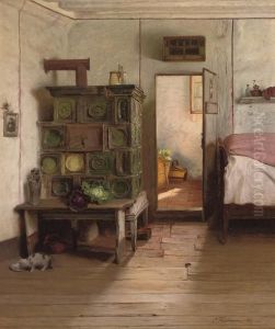 A Saucer Of Milk by Carl Fleischmann
