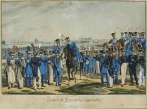 "koniglich Bayerische Landwehr". by Friedrich Fleischmann