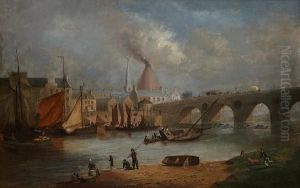The Clyde At The Jamaica Bridge, Glasgow by John Fleming