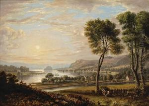 A View Of Dumbarton, Scotland Across The Water by John Fleming