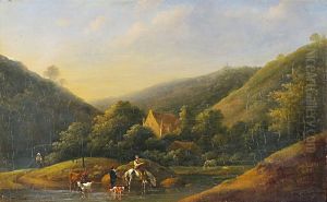 Pecheurs Sur La Riviere by Camille Flers